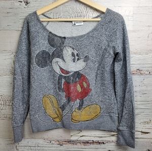 Disney Parks Distressed Marled Mickey Sweater